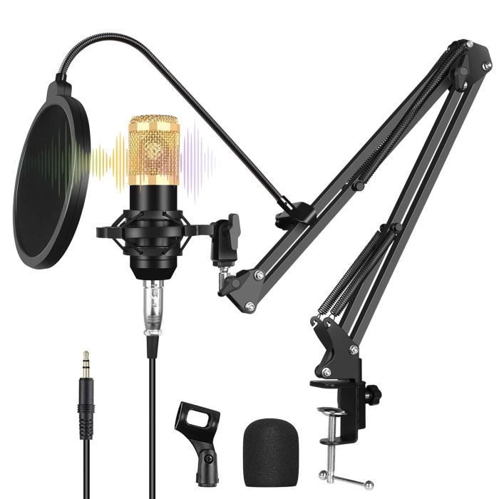 FIFINE USB Microphone Gaming Kit, Dynamiques Microphone pour Ordinateur,  avec Bouton de Silence, 8 RGB Couleurs Fixation Antichoc - Cdiscount  Informatique