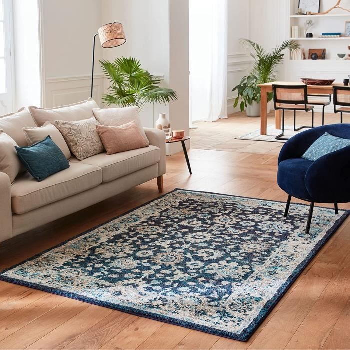 Tapis Moderne Rouge 160x230 Cm - Poil Ras, Doux - Pour Salon Ou Chambre