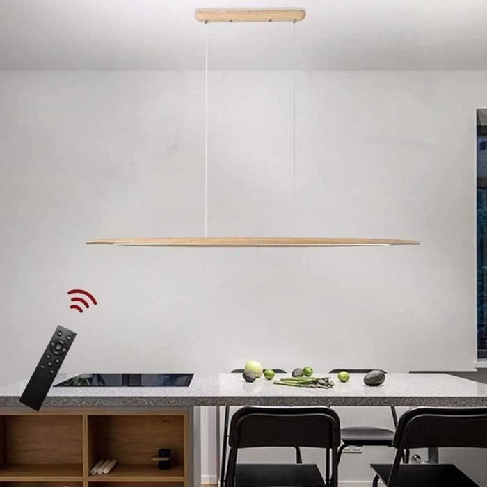Luminaire Plafonnier LED Dimmable Salon Lustre Lampe avec Télécommande