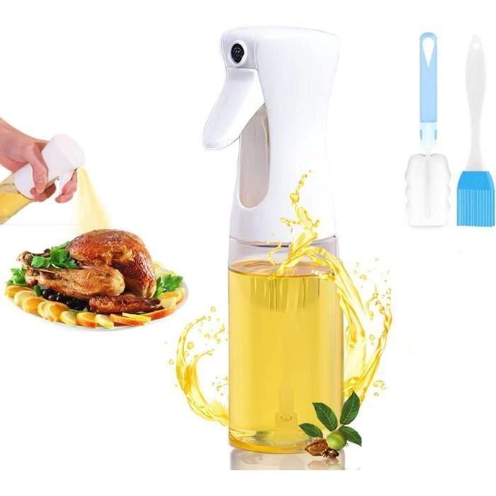 Vaporisateur D'huile En Verre 200ml – Pour Cuisson, Barbecue, Salade, Contrôle Des Quantités