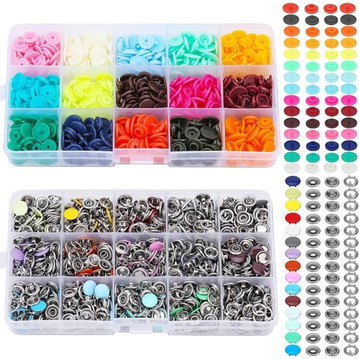Kit De Boutons-pression En Acier Inoxydable - Lot De 30 Pièces (capuchon 15mm) - Pour Housses Marines, Sièges, Extérieur