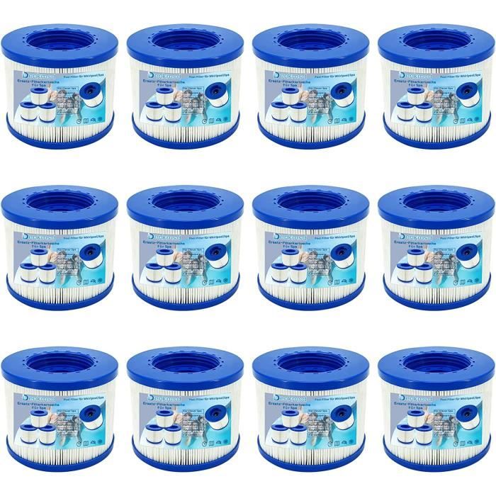 Denkmsd Filter für aufblasbares Spa, Infinite spa filterkartusche für Clever Spa 75 * 100 mm Höhe 75 mm Pool filterkartusch, Filter spa für Aquaparx (2pc