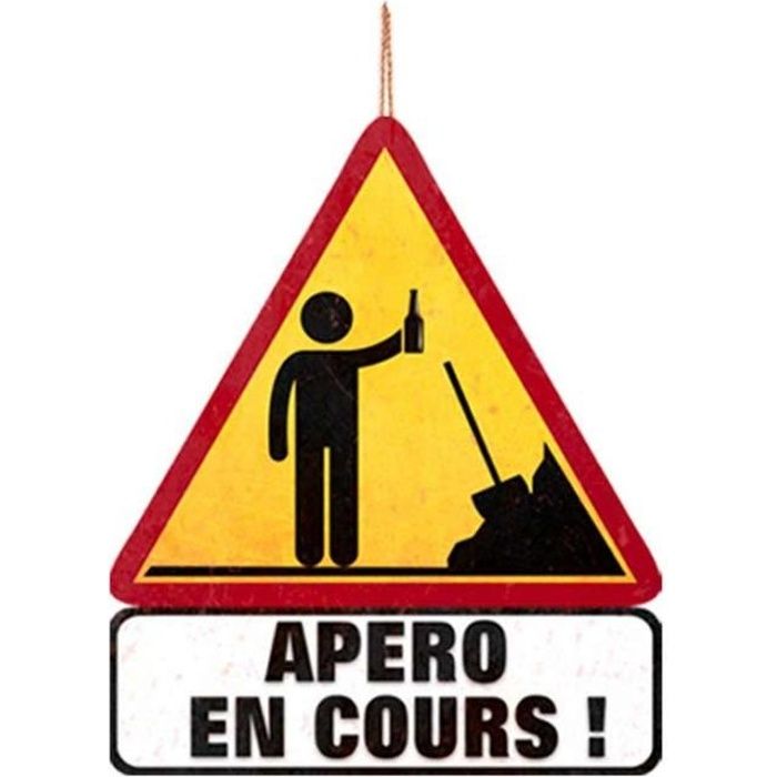 Panneau Routier Humoristique Apero En Cours Cdiscount Maison Panneau Routier Humoristique Apero En Cours Cdiscount Maison