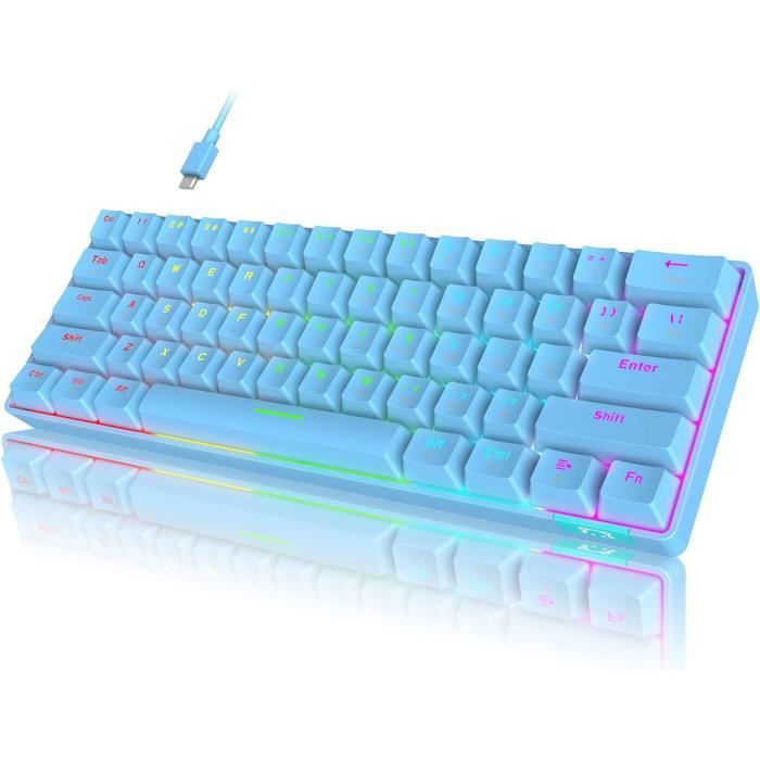 Clavier Mécanique Compact Avec Joystick - Rétroéclairage RGB, Pavé Numérique, Switches Interchangeables