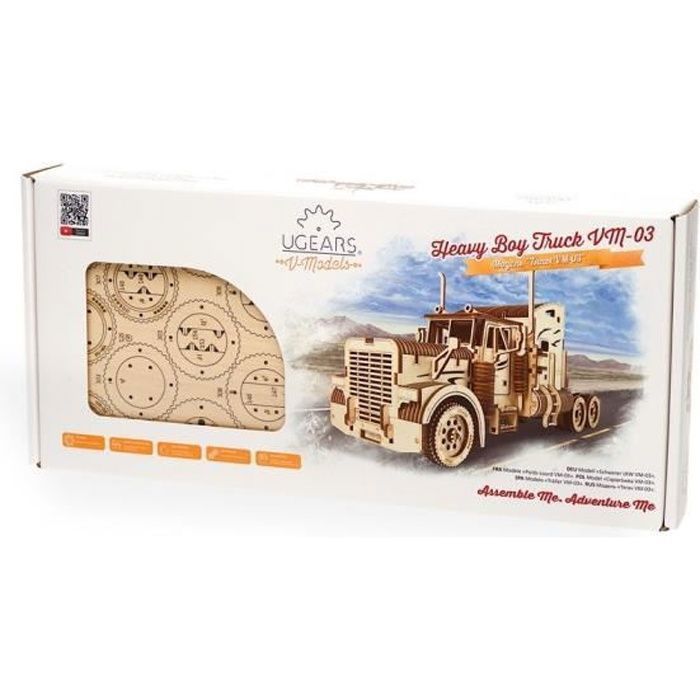 Maquette de camion en bois, truck américain, Ugears, UGEARS, une