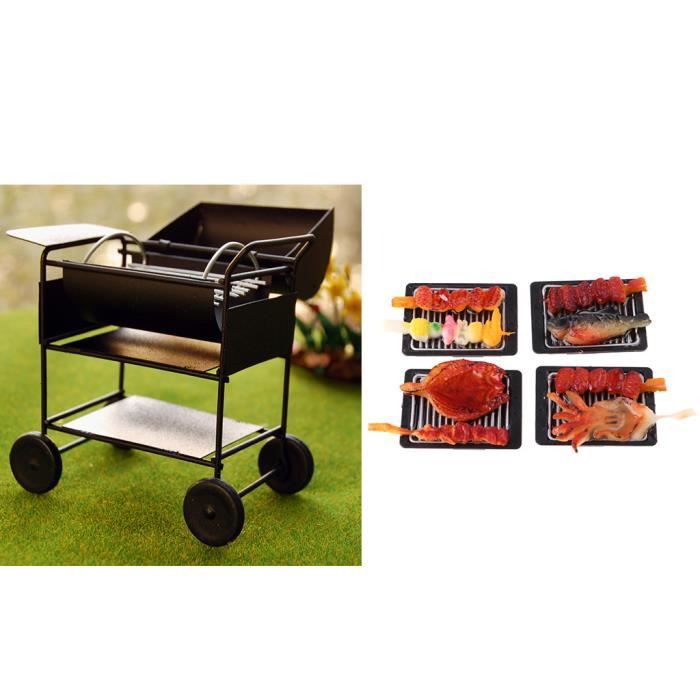 Grille de barbecue miniature pour maison de poupée Dollhouse Mini