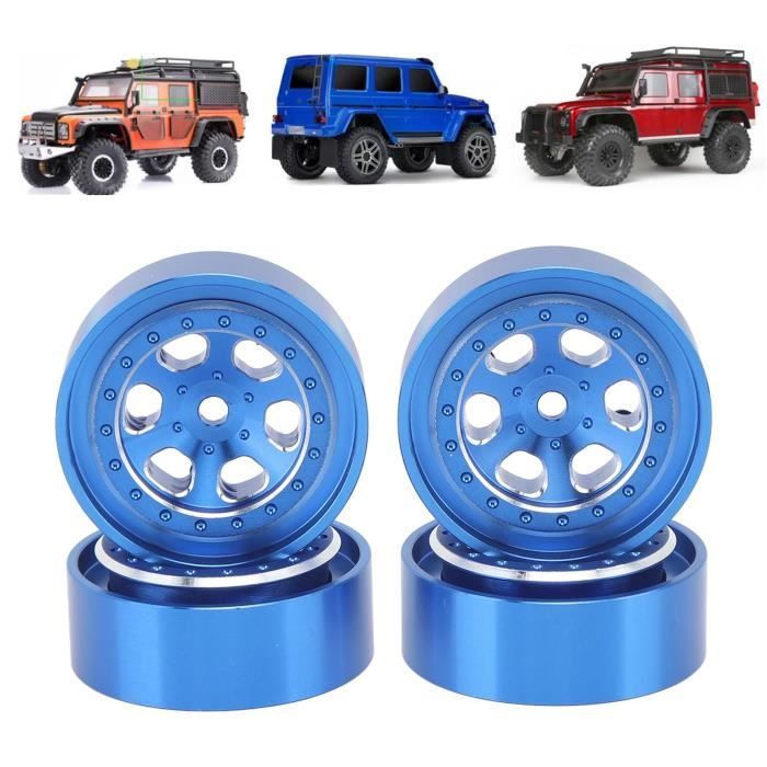 4x RC Auto Reifen 85mm - Gummireifen Mit 12mm Sechskantnabe Für 1/16 Modelle