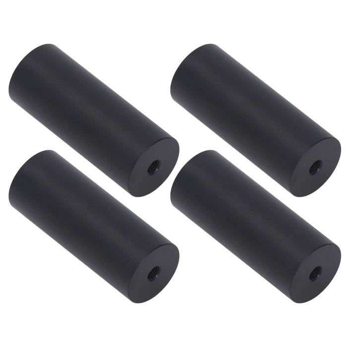 Kit De Rehausseurs PATIKIL Pour Skateboard – Cales PU 6mm, Vis M5x35mm, 2 Jeux, Absorption Des Chocs, Noir