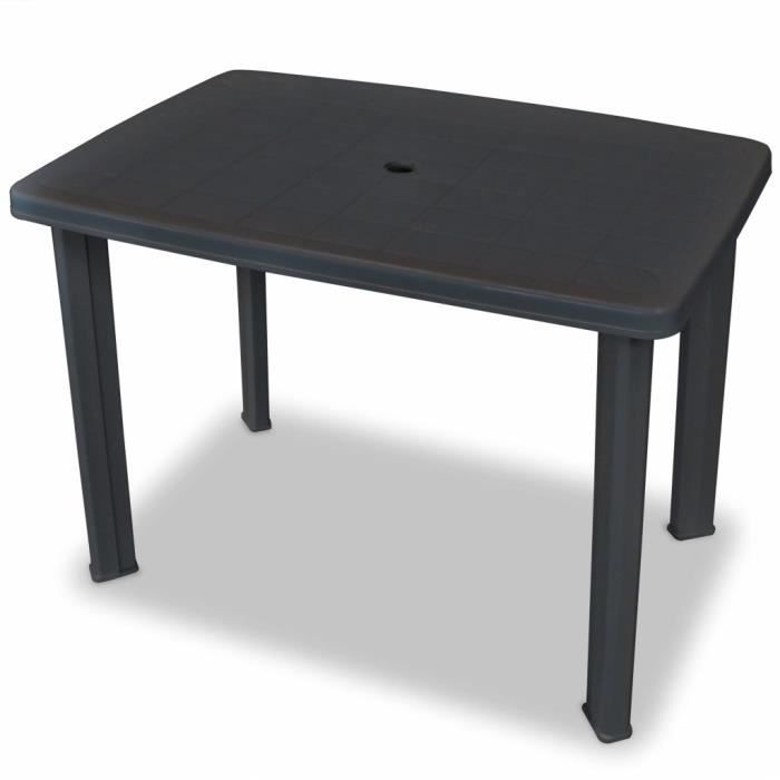 Table de jardin VIDAXL 101 x 68 x 72 cm Plastique Résistante aux intempéries - vue 3