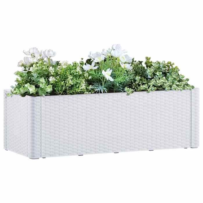 vidaXL Lit surélevé de jardin et système darrosage 100x43x33 cm