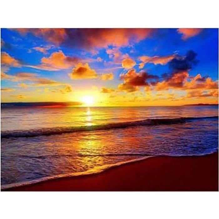 DIY Diamond Painting Complet Phare, Broderie Diamant Painting Kits Paysage, Point De Croix