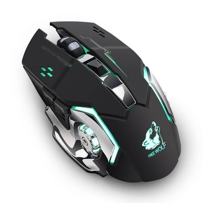 Souris Sans fil – MARQUE – Modèle – 7 boutons – Rechargeable – 2400 DPI – Silencieuse