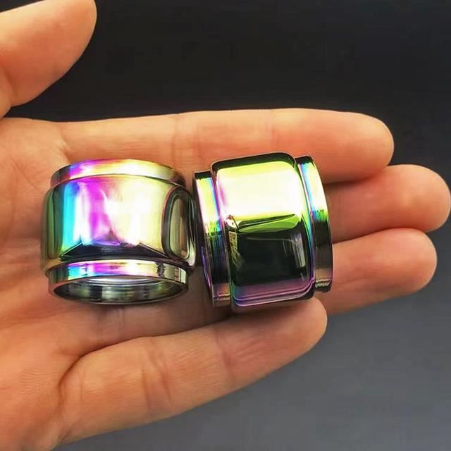 RUIYITECH Rainbow Lot De 3 Tubes En Verre Transparent Pour Atomiseur Uwell Crown 4 IV Tank Crown 4 RTA (Arc-en-Ciel