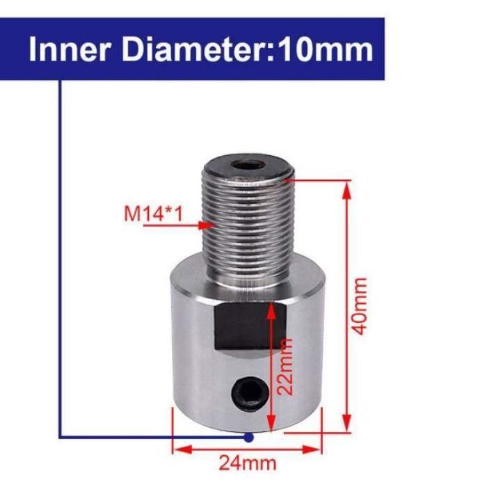 Biella Acciaio Inox M14x1 Per Mandrino Tornio K01-50/63 K02-50/63