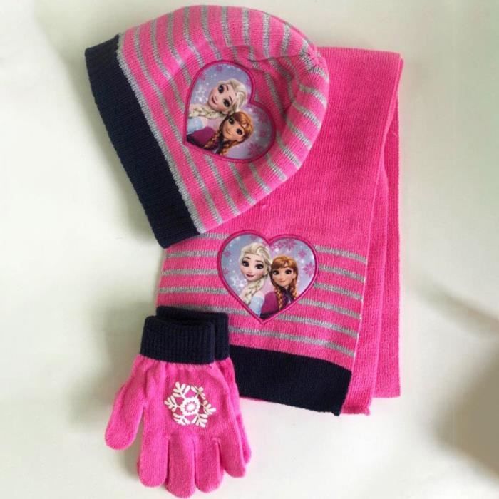 Ensemble Bonnet + écharpe Enfant Hiver - Taille Unique 2 à 8 Ans, Tricot Acrylique Doux, Pompon - 7