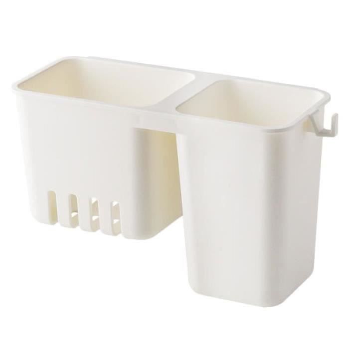 Boîte à Baguettes Murale, Panier à Couverts De Ventilation, Organisateur De Couverts En Plastique, Avec Trous De Drainage, Crochets Inférieurs, Couvercle, Organisateur D'ustensiles Mural