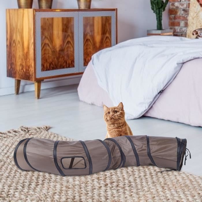 Meilleurs prix pour Jouet tunnel pour chat - ZERONE - S-shape - Durable - Tissu - Intérieur