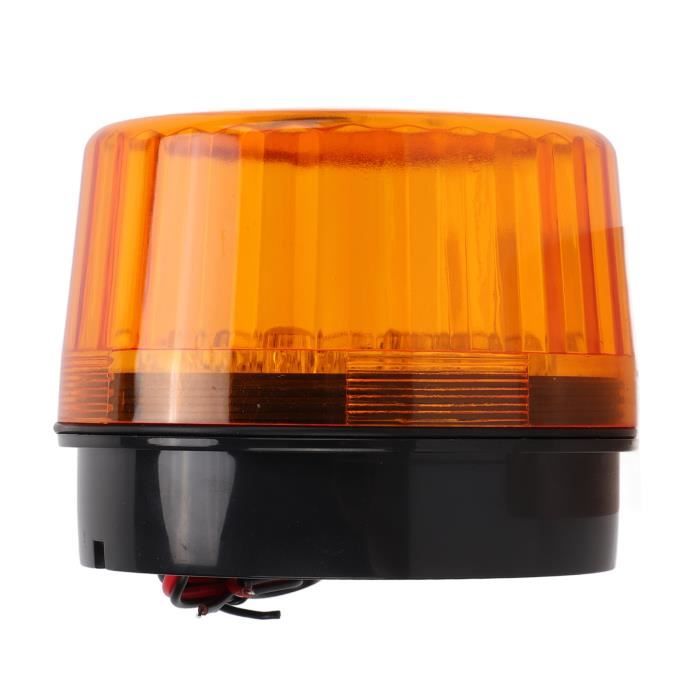 Zerone Feux de gyrophare d'avertissement à LED 05E LED Avertissement Flash Beacon Lights Jaune Stroboscopique Sécurité Lampe