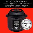 Cuiseur Électrique Multifonctionnel Instant Pot Pro 10-En-1 - 1200 W - Noir - 5,7 L-1