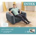 Intex Fauteuil gonflable Gris Vinyle-1