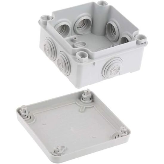 Boîtier De Surface étanche IP55 Série 27 – Pour Mécanismes SYSTEM, Gris RAL 7035, Costaud
