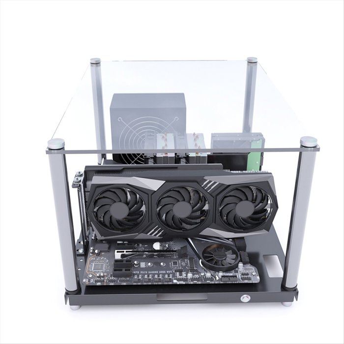 PC Test Châssis Ouvert Rack Banc Cadre Ouvert Ordinateur de Jeu DIY ...