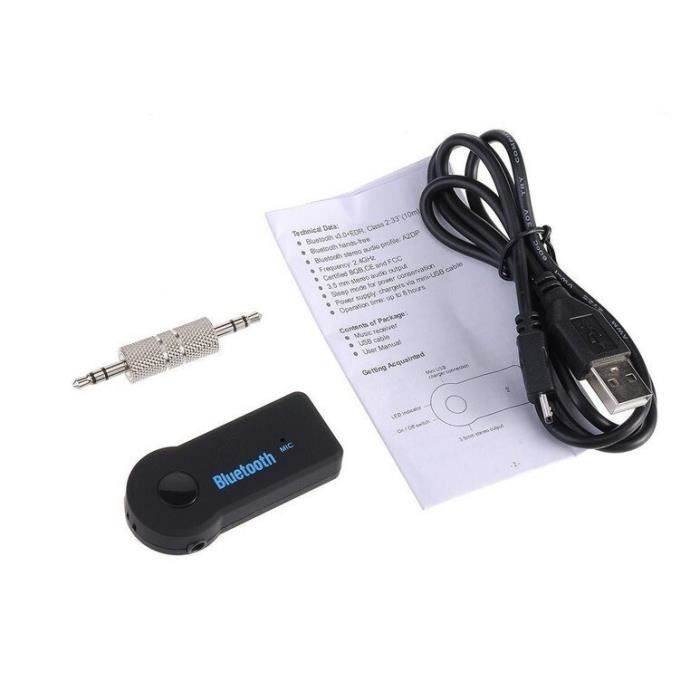 Émetteur-récepteur Bluetooth 5.3 2 1 Audio sans fil Jack 3,5 mm Aux Adapte  B4