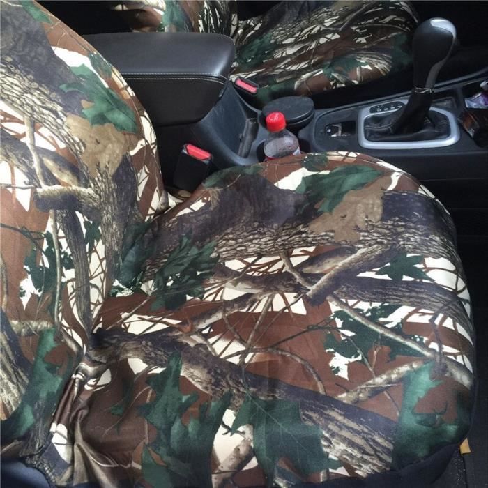 Housses de siège auto toile imperméable camouflage chasse et pêche