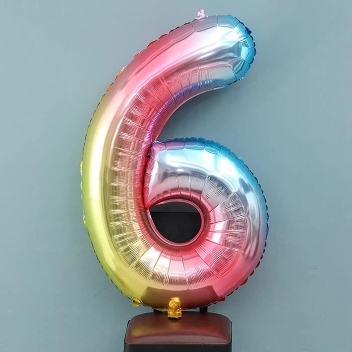 Décoration d'anniversaire pour enfant 6 ans - Guirlande de ballons -  Décoration d'anniversaire 6 ans - Jungle Happy Birthday -[1619] - Cdiscount  Maison