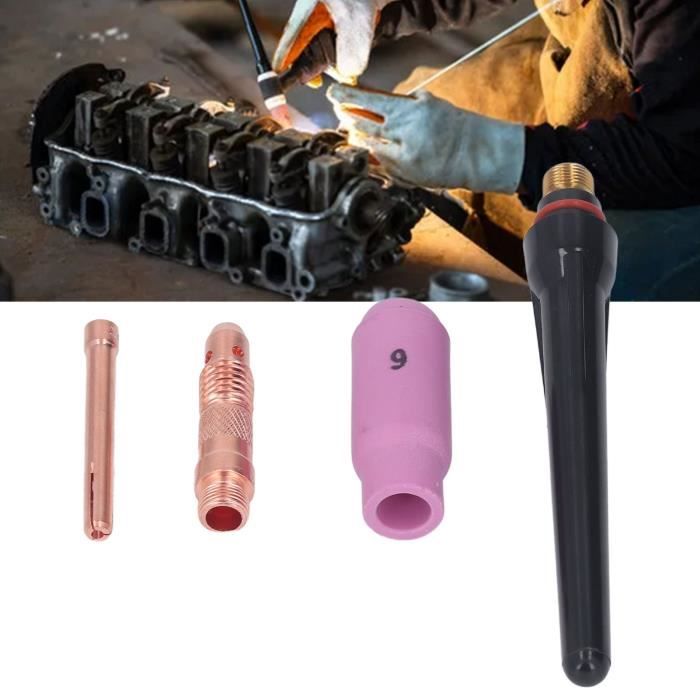 Kit De 56 Pièces D'accessoires Pour Torche De Soudage TIG WP17/18/26 - Becs Céramique, Raccords, Capots