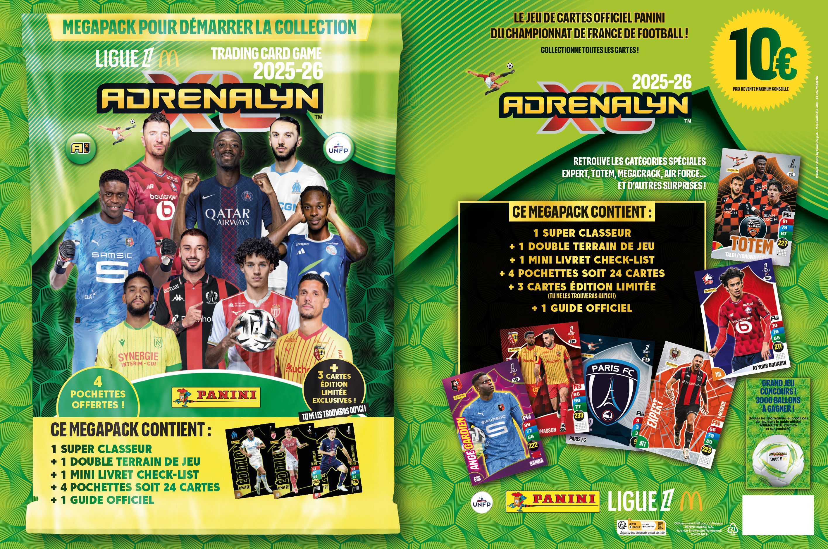 Pochette Premium Panini Adrenalyn Ligue 1 McDonald's 2025-2026 - 10 Cartes Dont Éditions Limitées - 5