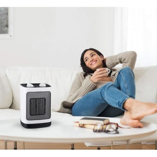 Chauffage D'Appoint Pro Breeze 2000W - Compact - Pour Salle De Bain, Bureau - Classe A+ - Silencieux