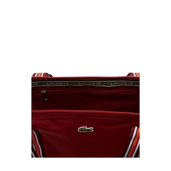 sac lacoste rouge bordeau
