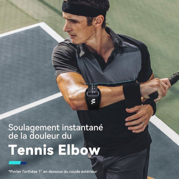 Coudière Tendinite Ajustable, Fitomo Coudière Épicondylite avec