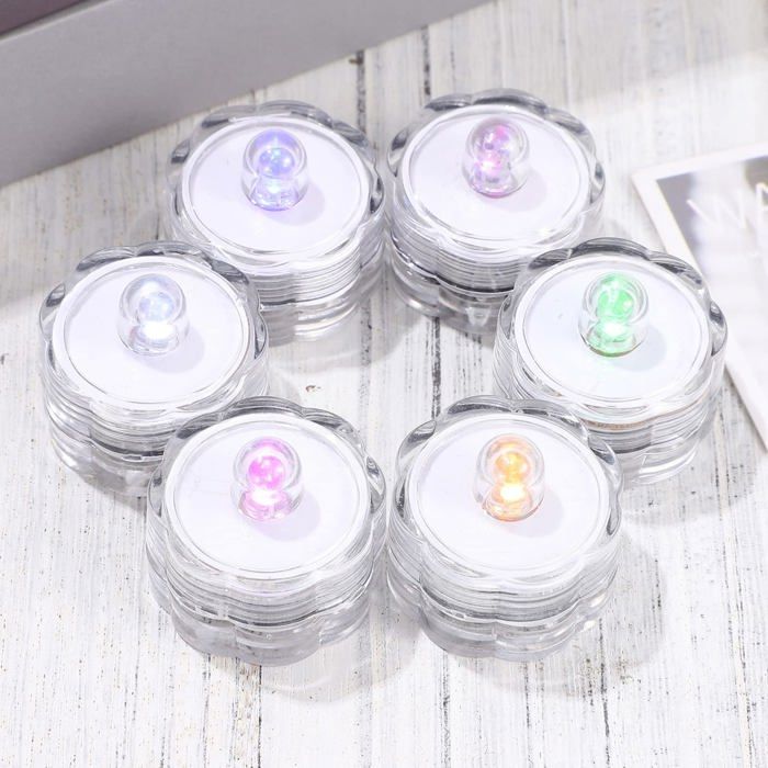 Lampe LED Submersible Pour Piscine Et Aquarium - 13 Couleurs, Télécommande, étanche - Alimentation Par Pile CR2032