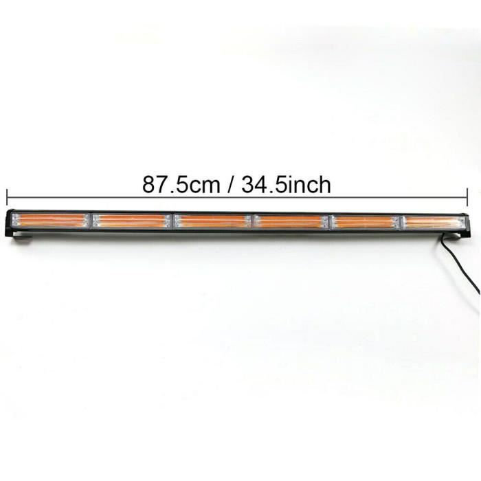 LED Barre Lumineuse de Secours Orange Clignotant 12V 24V 9 Fonctions 90 cm  Pour Camion Voiture - Cdiscount Auto