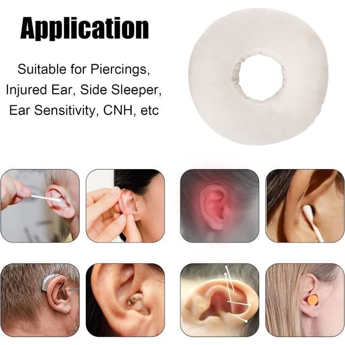 Oreille piercing pour inflammation de l'oreille, oreiller de
