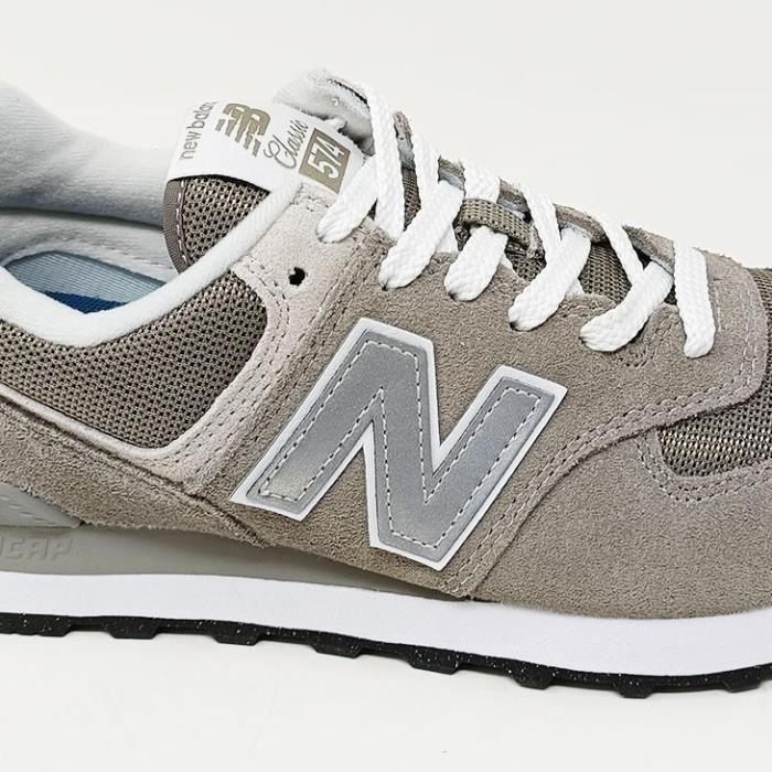 Basket New Balance 574 Gris Femme Adulte Plat Textile