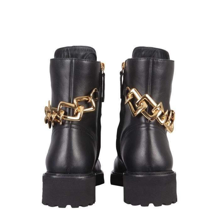 GIUSEPPE ZANOTTI DESIGN FEMME E170005004 NOIR AUTRES MATERIAUX BOTTES Noir Cdiscount Chaussures