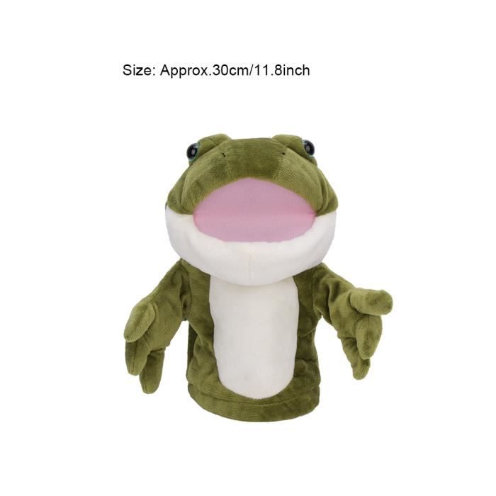 Marionnette à main grenouille en peluche courte - SURENHAP - Jeu de  simulation pour enfants