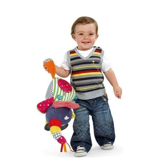 Jouets Educatifs Pour Bebe 0 12 Mois Dessin Anime Peluche Elephant Bebe Hochets 40cm Cdiscount Jeux Jouets