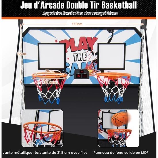 Kit De Basket-ball Pour Adultes, Borne D'arcade, Avec Plateau Lcd
