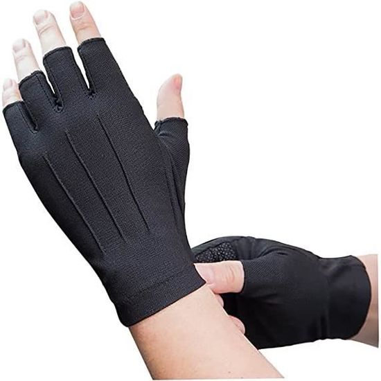 Femmes Dames Gants De Conduite Cyclisme Demi-doigts Maille Mitaines Coton Eté GYM Fitness Entraînement Moufles Silicone Respirant Court Protection Solaire Golves Sport Pour Vélo Moto Équitation Voyage