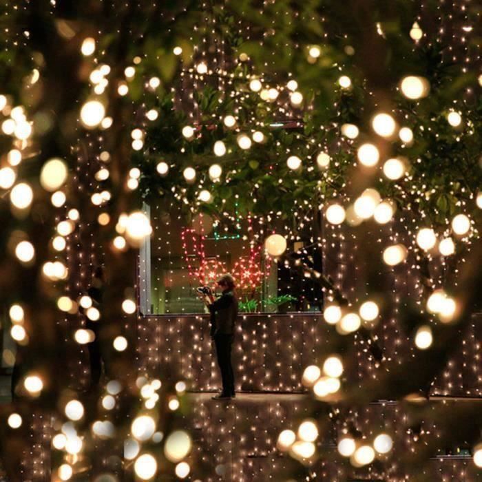 Guirlande Lumineuse Extérieure 33m à Boules Colorées 50 LED - Télécommande + App + Minuterie Pour Jardin, Balcon, Fêtes