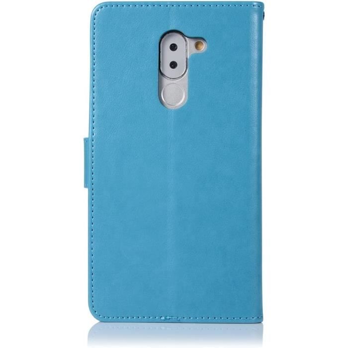 Coque Honor 6X Huawei GR5 2017 5 5 Pouces PU Magnetique Pochette Cuir Motif Hibou et Catcher Reve Stent Fonction Co I Cdiscount Telephonie