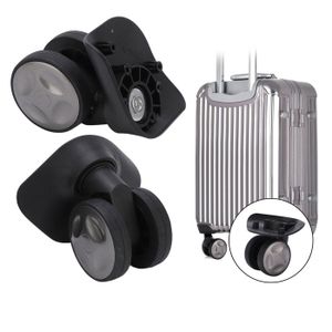Lot De 4 Roues De Valise HONITANO – Remplacement Universel, Pivotant 360°, Silencieux, Choc Absorbé, Sans Outil