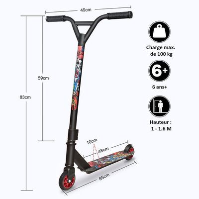 Trottinette Pro Xride ST900 - Roues 110mm ABEC-9 Frein Pied