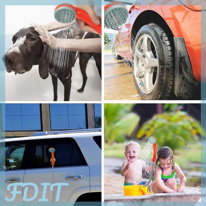 Ducha Portátil Recargable Para Camping - Batería 1800 MAh, Presión De Agua, Para Lavado Personal Y Mascotas