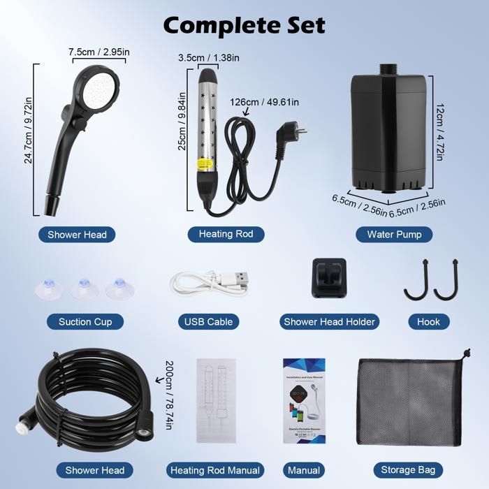 Pompe De Douche Britannique 100-240V – 100W, IP56, Pour Eau Usée Domestique