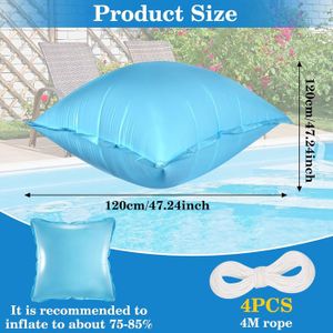 Coussin D'hiver Gonflable Pour Piscine Hors-sol - PVC Résistant Au Froid, Dimensions 200x250x90 Cm, Avec œillets - 5